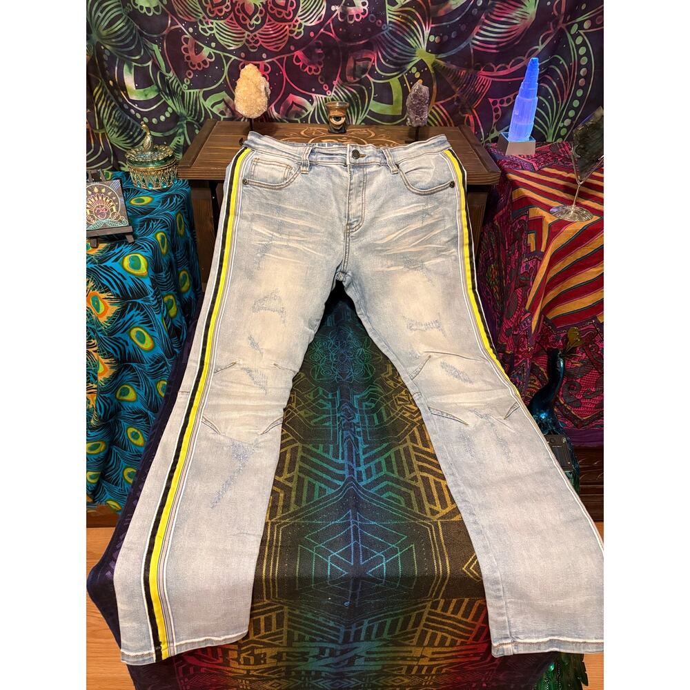 Kilogram Side Stripe Skinny Jeans